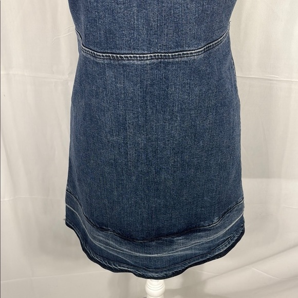 Theory Karissa Dark Blue Denim Mini Dress 0 - Picture 5 of 10